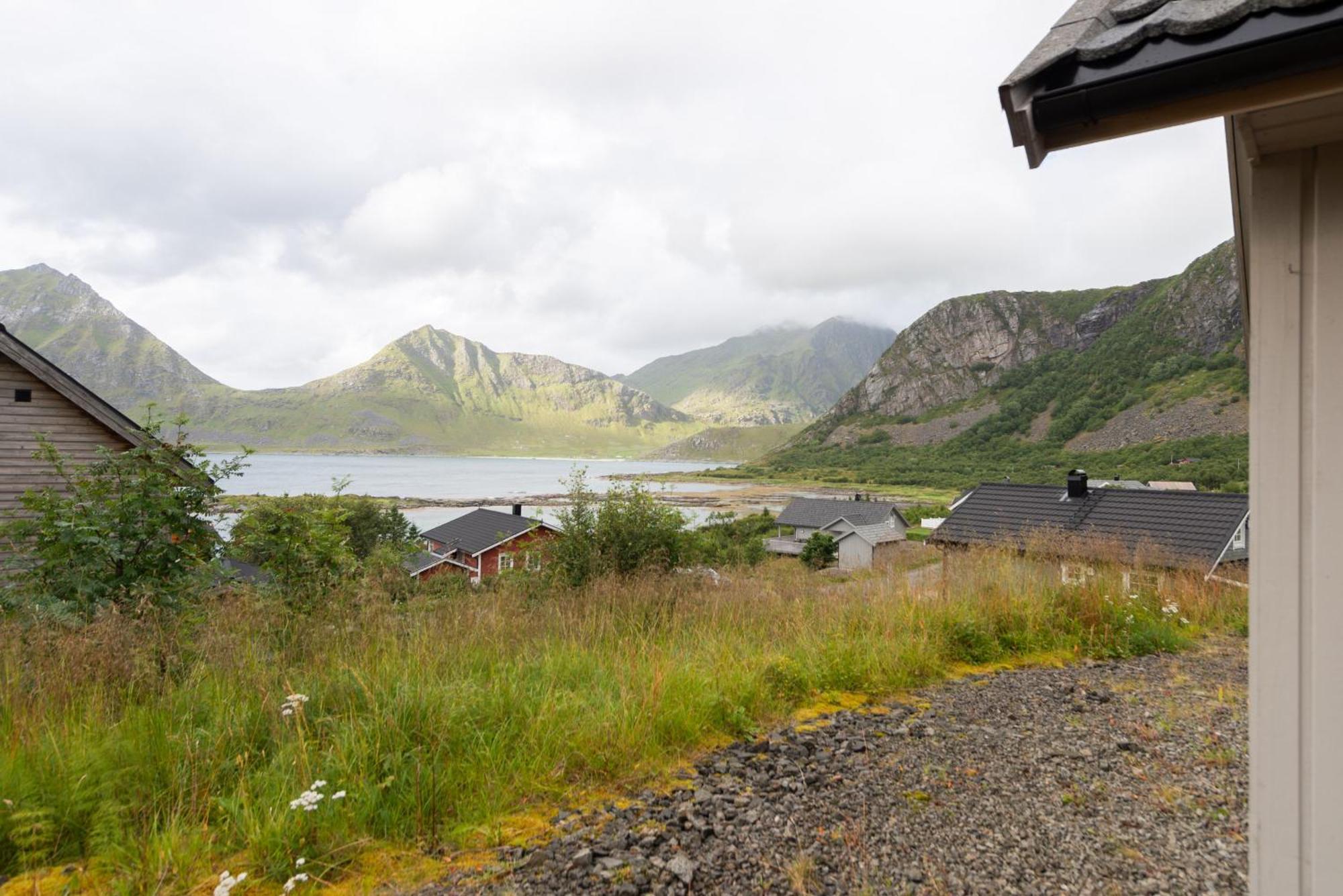 Haukland Beach Panorama Offersoya Exteriér fotografie