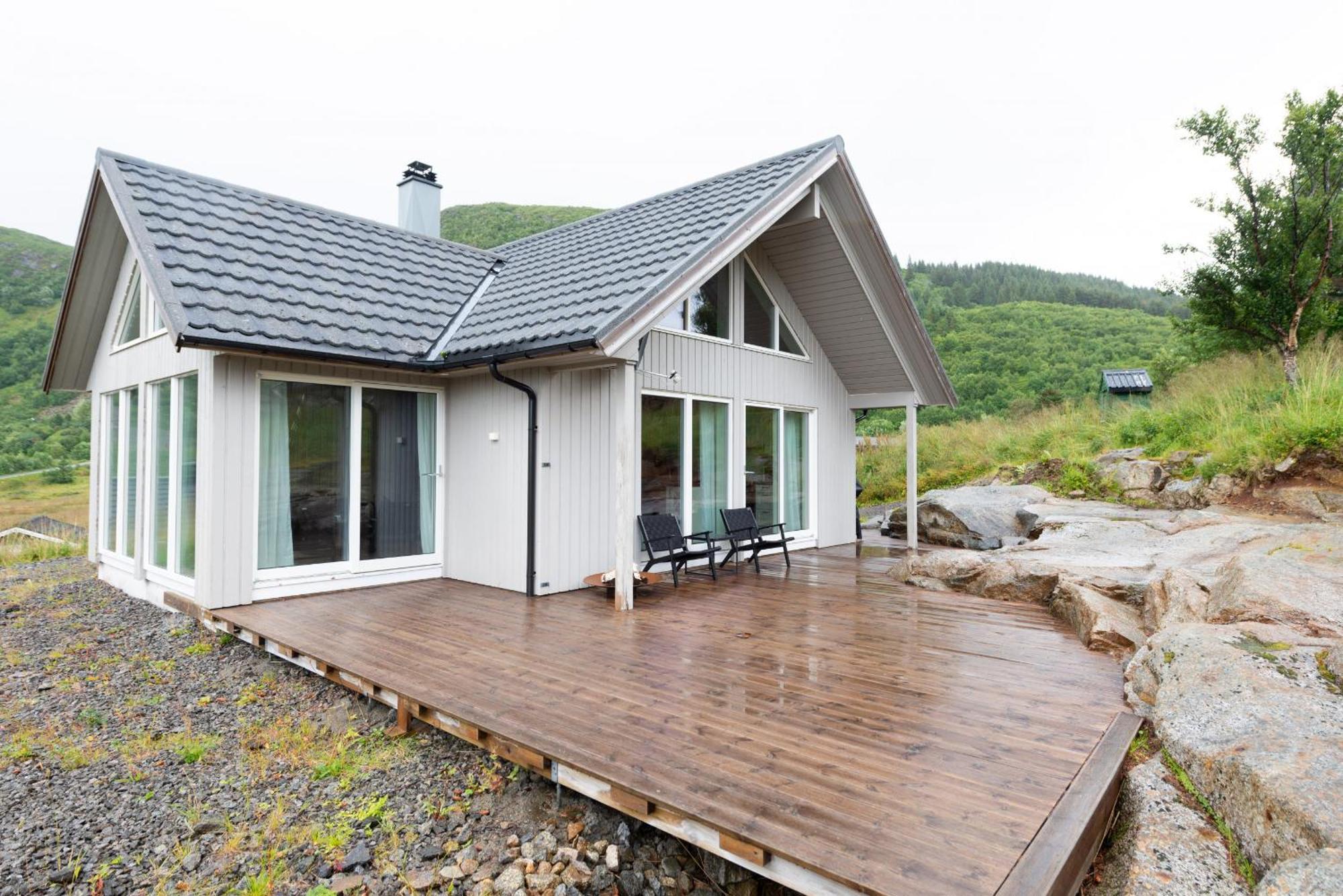 Haukland Beach Panorama Offersoya Exteriér fotografie