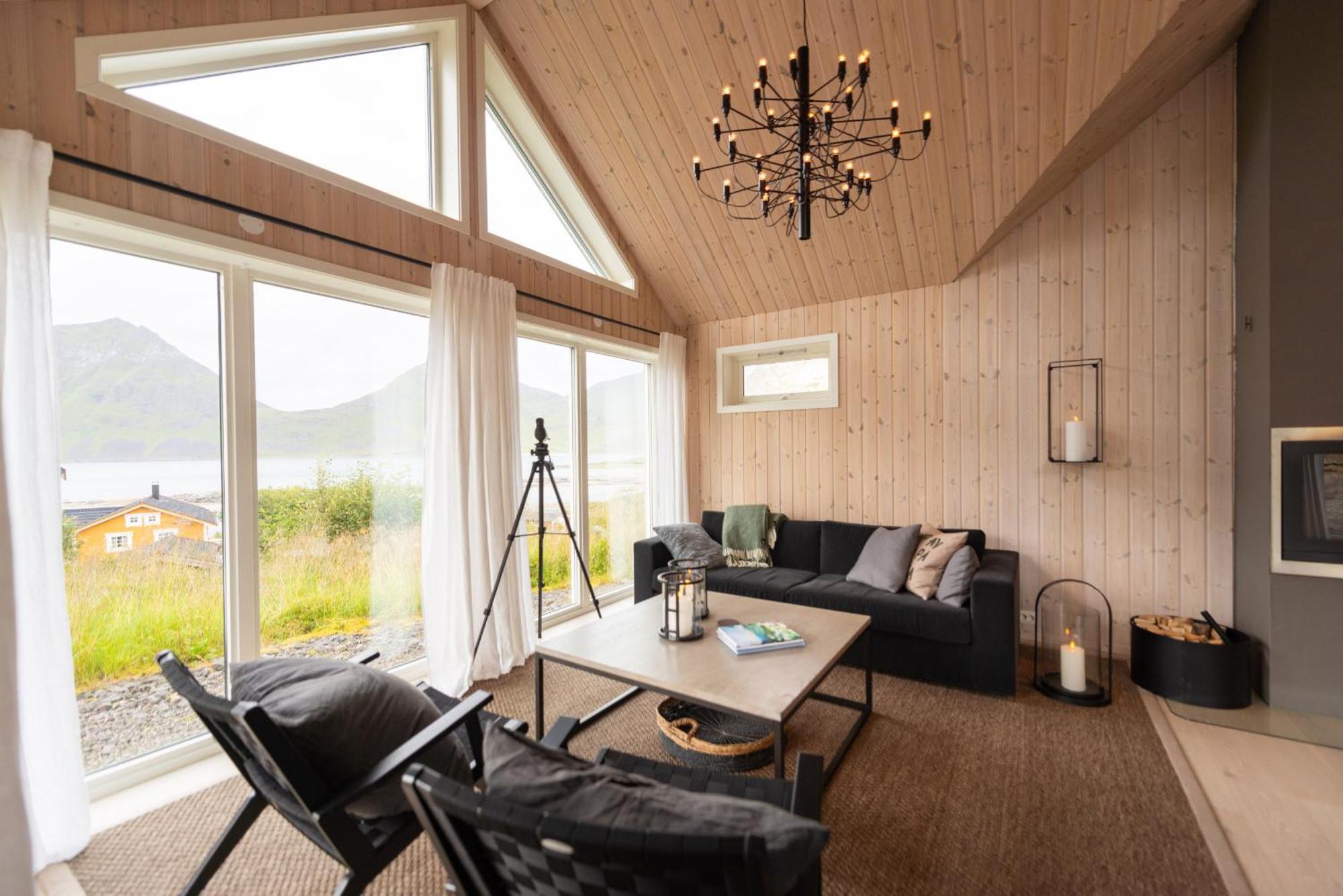 Haukland Beach Panorama Offersoya Exteriér fotografie