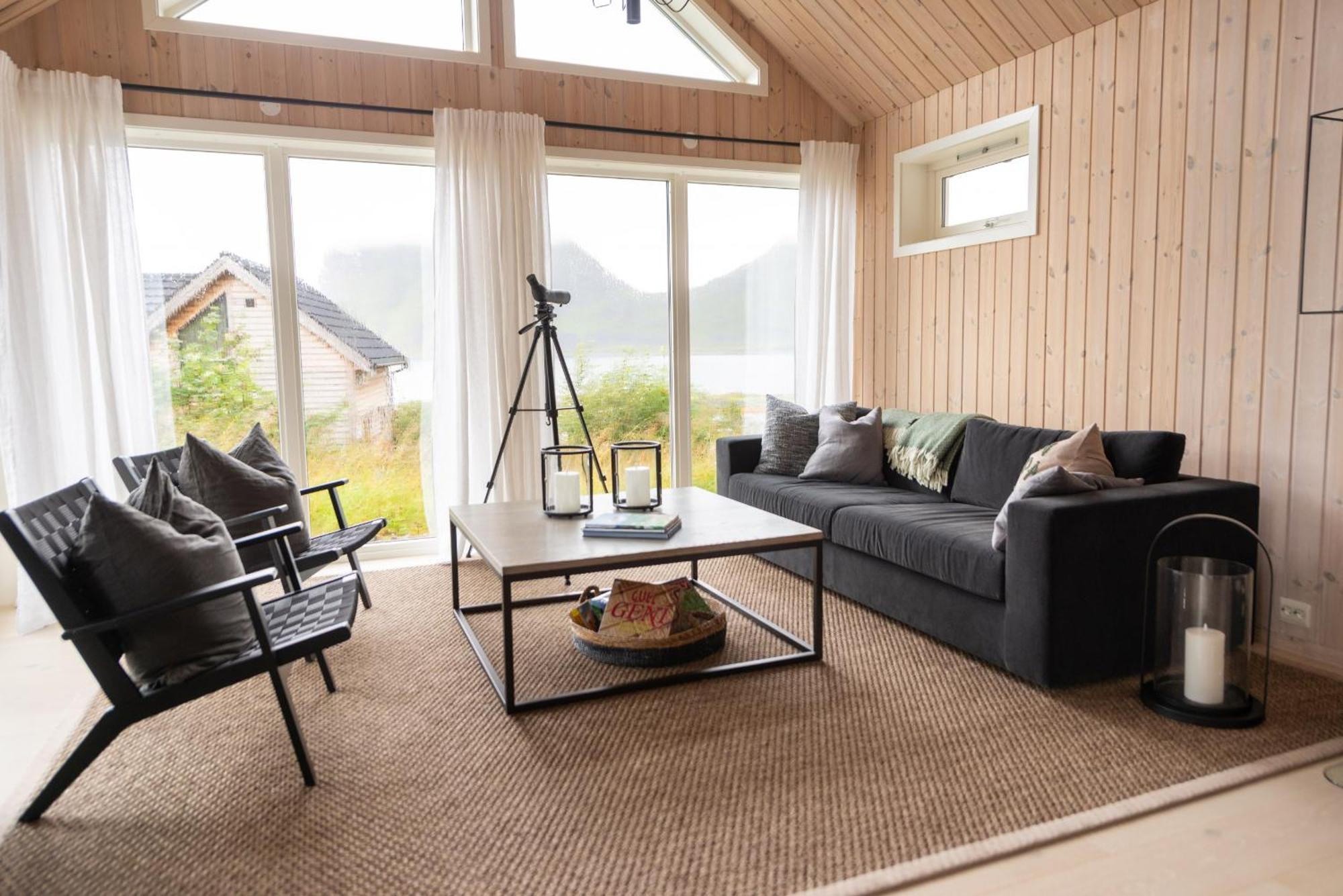 Haukland Beach Panorama Offersoya Exteriér fotografie