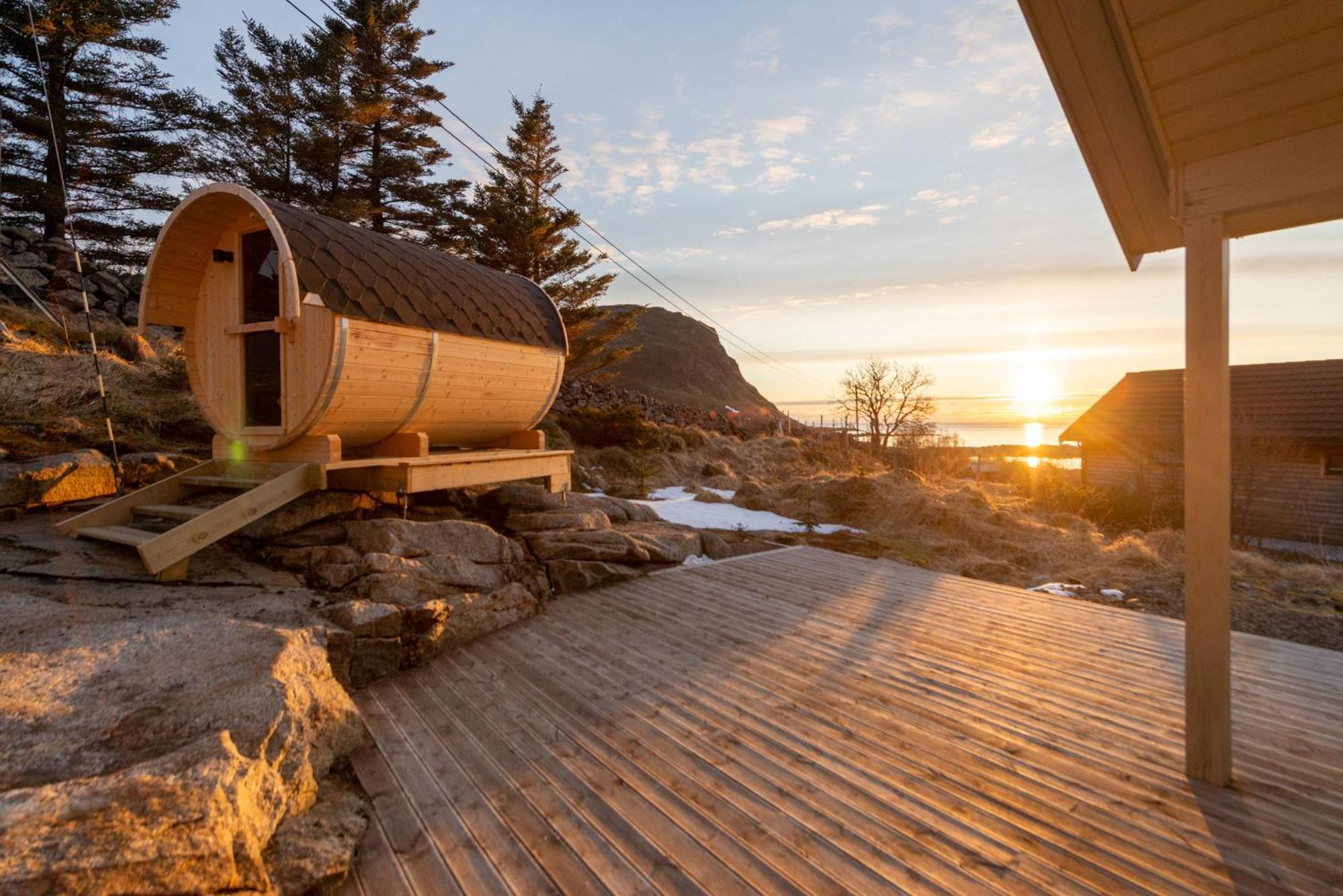 Haukland Beach Panorama Offersoya Exteriér fotografie